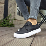 Low Top Casual Sneakers for Men by Apollo Moda | Sasha Noir Elegance