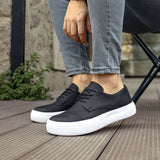 Low Top Casual Sneakers for Men by Apollo Moda | Sasha Noir Elegance
