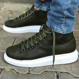 High Top Platform Sneakers for Men by Apollo | Kelly in Verdant Vitality