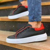 Low Top Casual Sneakers for Men by Apollo | Apollo in Black & Red