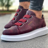 Slip-On Casual Sneakers for Men by Apollo | Luiz in Bordeaux Brilliance