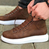 High Top Platform Sneakers for Men by Apollo | Kelly in Rustic Rendezvous