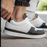 Low Top Casual Sneakers for Men by Apollo | Hercules in White & Black