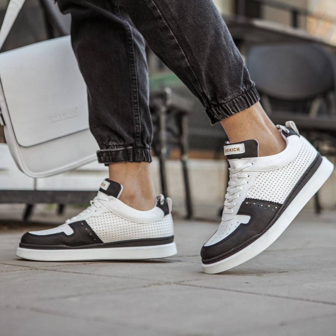 Low Top Casual Sneakers for Men by Apollo | Hercules in White & Black