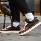Casual Men's Brogue Pattern Sneakers by Apollo Moda | Hercules Neoteric Trio