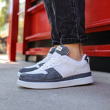 Low Top Casual Sneakers for Men by Apollo | Hercules in White & Anthracite