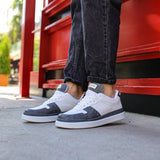 Low Top Casual Sneakers for Men by Apollo | Hercules in White & Anthracite