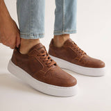 Low Top Casual Sneakers for Men by Apollo Moda | Oxford Earthy Elegance