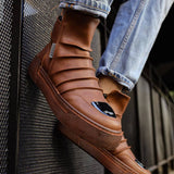 Metal Toe Stylish Boots for Men by Apollo Moda | Luka Earthy Mirror Edition