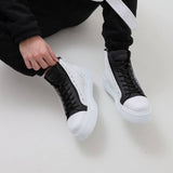 Elegant Casual Boots for Men by Apollo Moda | Zaro Monochrome Mystique