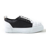 Spike Toe Casual Sneakers for Men by Apollo Moda | Celtics Monochrome Charm