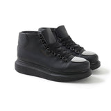 High Top Platform Sneakers for Men by Apollo | Kelly X in Obsidian Elegance