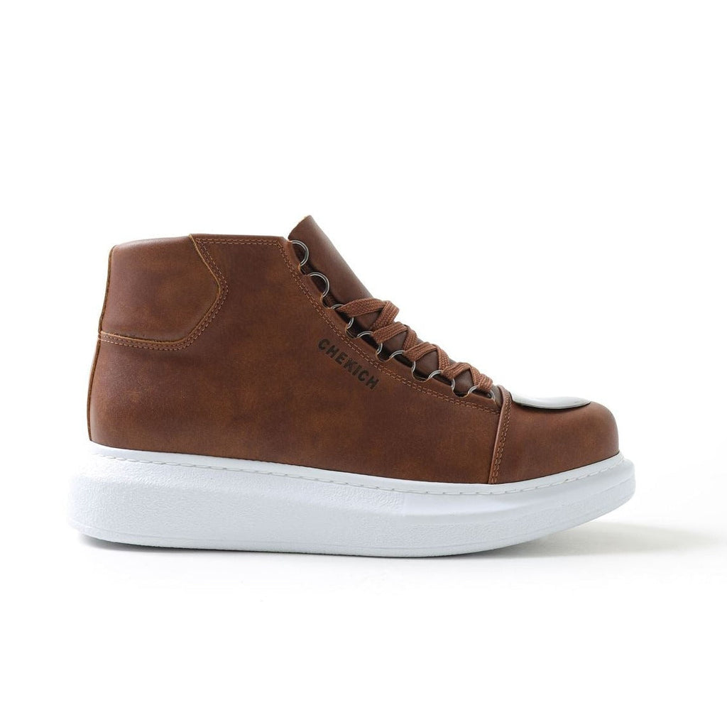 High Top Platform Sneakers for Men by Apollo | Kelly X in Earthy Elegance