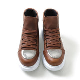 High Top Platform Sneakers for Men by Apollo | Kelly X in Earthy Elegance