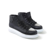 High Top Platform Sneakers for Men by Apollo | Kelly X in Midnight Contrast