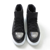 High Top Platform Sneakers for Men by Apollo | Kelly X in Midnight Contrast