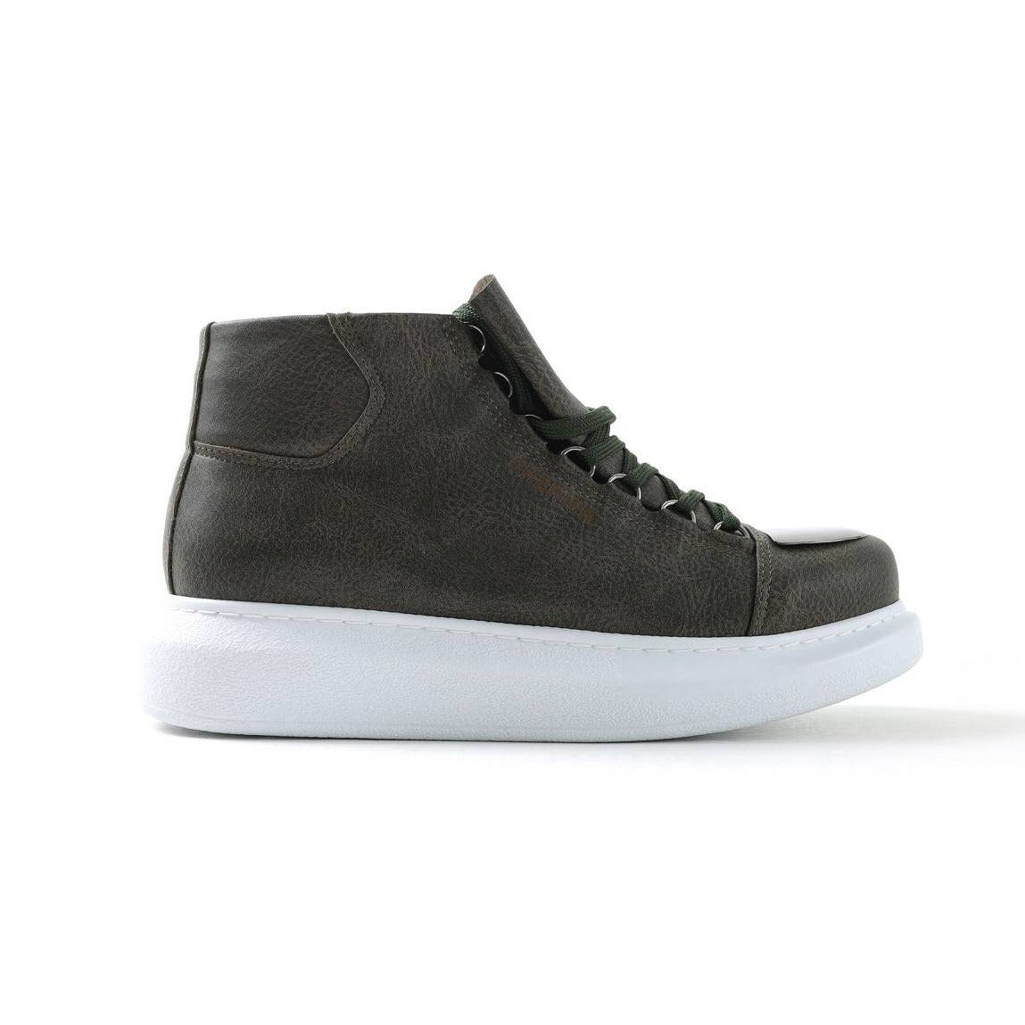 High Top Platform Sneakers for Men by Apollo | Kelly X in Verdant Allure