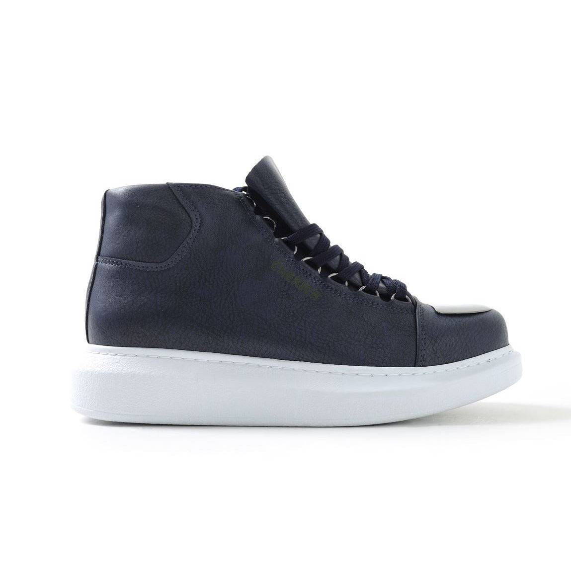 High Top Platform Sneakers for Men by Apollo | Kelly X in Nautical Nuance