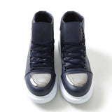 High Top Platform Sneakers for Men by Apollo | Kelly X in Nautical Nuance