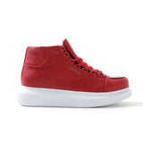 High Top Platform Sneakers for Men by Apollo | Kelly X in Ruby Radiance