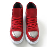 High Top Platform Sneakers for Men by Apollo | Kelly X in Ruby Radiance