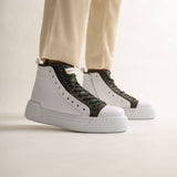 Elegant Casual Boots for Men by Apollo Moda | Zaro Olive Elegance