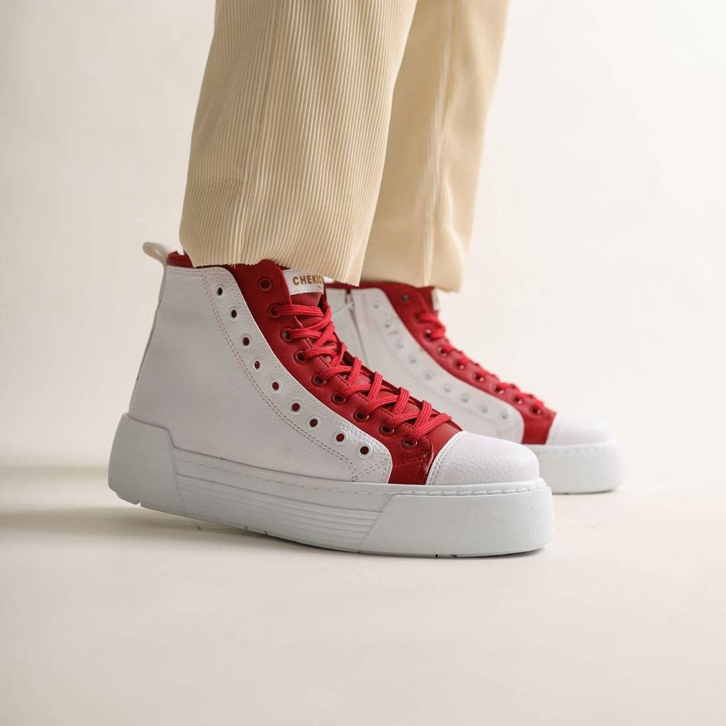Elegant Casual Boots for Men by Apollo Moda | Zaro Crimson Charm