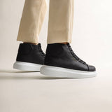 High Top Platform Sneakers for Men by Apollo | Kelly X in Midnight Contrast