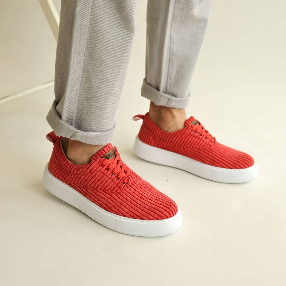 Men's Light Weight Summer Sneakers | Mario in Red