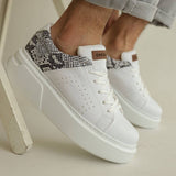 Low Top Casual Sneakers for Men by Apollo Moda | Santos Serpent Luxe