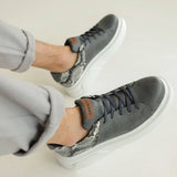 Low Top Casual Sneakers for Men by Apollo Moda | Santos Smoky Serpent