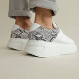 Low Top Casual Sneakers for Men by Apollo Moda | Santos Serpent Luxe