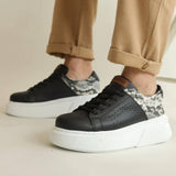 Low Top Casual Sneakers for Men by Apollo Moda | Santos Night Serpent