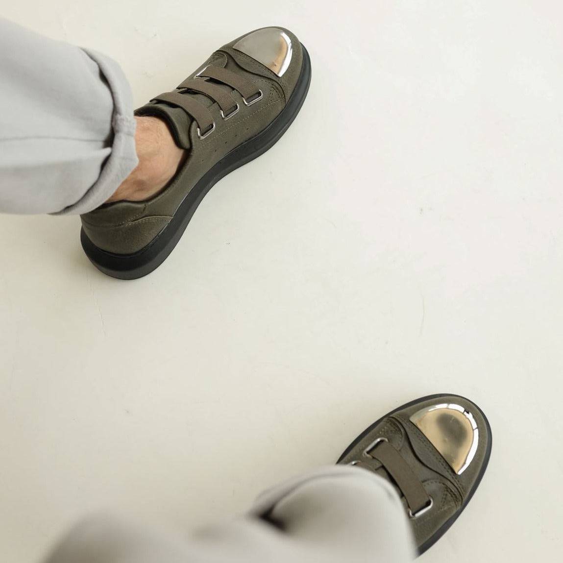 Slip-On Low-Top Sneakers for Men by Apollo | Luiz Y Verdant Noir