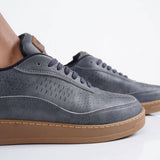Low Top Retro Casual Sneakers for Men by Apollo | Punto in Grey