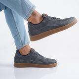 Low Top Retro Casual Sneakers for Men by Apollo | Punto in Grey
