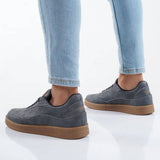 Low Top Retro Casual Sneakers for Men by Apollo | Punto in Grey