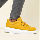 Low Top Casual Sneakers for Men by Apollo Moda | Pluto Goldenrod Yellow