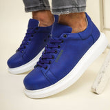 Low Top Casual Sneakers for Men by Apollo Moda | Pluto Azure Blue