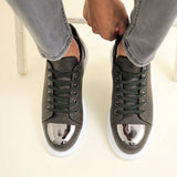 Casual Women's Low Top Sneakers by Apollo | Luiz Z in Olive Elegance