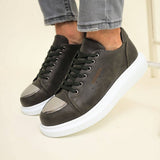 Casual Women's Low Top Sneakers by Apollo | Luiz Z in Olive Elegance