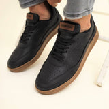 Low Top Retro Casual Sneakers for Men by Apollo Moda | Punto Noir Classic