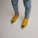 Low Top Metal Toe Cap Men's Sneakers by Apollo | Luiz Z in Sunlit Serenity