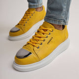 Casual Lace-Up Metal Toe Cap Women's Sneakers by Apollo | Luiz Z in Sunlit Splendor