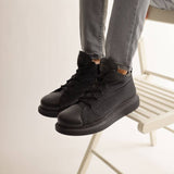 Casual Boots Platform High Tops for Men by Apollo Moda | Pato Midnight Elegance