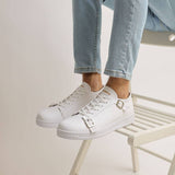Low Top Casual Sneakers for Men by Apollo | Izmir in White