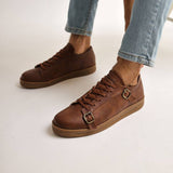 Low Top Casual Sneakers for Men by Apollo | Izmir in Brown