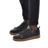 Low Top Casual Sneakers for Men by Apollo | Izmir in Black & Brown