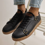 Low Top Casual Sneakers for Men by Apollo | Izmir in Black & Brown
