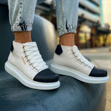 High Top Platform Sneakers for Men by Apollo | Kelly in Monochrome Marvel
